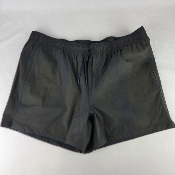 VRST Men's 5'' Everyday Short XXL Black Lined Pockets‎ Drawstring Elastic NWT - Picture 1 of 11